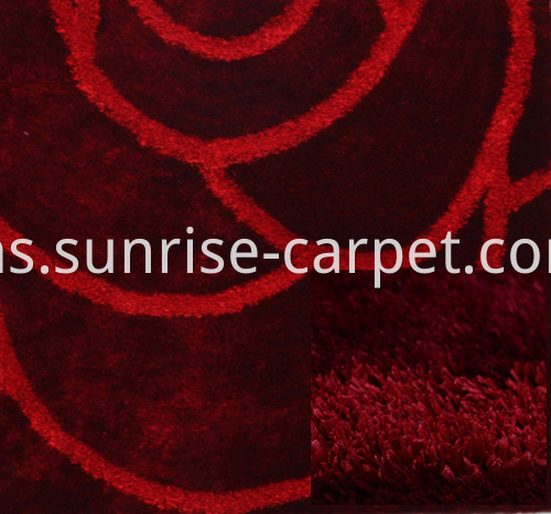 strip and silk 3D design carpet